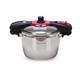 Wanda Xiangfu imported from Japan 140KPA pressure cooker household 304 stainless steel pressure cooker explosion-proof 5.5L induction cooker universal 5.5L magic pot (2-6 people capacity)