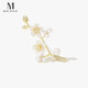 Mck imitation pearl shell flower brooch high-end women's plum blossom brooch suit corsage Chinese Valentine's Day gift