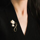 Marco Bizzarri high-end brand brooch, light luxury brooch, high-end women's exquisite tulip suit, anti-exposure women's corsage, Mother's Day gift for mom, Teacher's Day gift for teacher