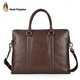 
Hush Puppies briefcase one-shoulder slanted handbag genuine leather clutch for men business bag computer bag gift brown