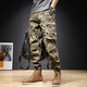 Xuan Mulin American retro work pants men's loose straight pants men's casual pants autumn and winter small feet tying feet Harem pants 679 gray 28