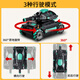 Chaoyin Toys Children's Toys Remote Control Car Hand Control Induction Tank Remote Control Car Off-road Four-wheel drive Birthday Gift 29cm Big Mac - Dark Green [Single Remote Control] Dual Battery