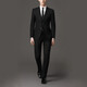 Yuanjie (door-to-door measurement) (tailor-made) hand-made tailor-made men's suit suit custom-made casual wool suit custom-made wedding dress business work clothes black supports free modification