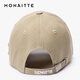MONAITTE hat men's spring and summer new trendy brand versatile baseball cap hard top embroidered outdoor sports four-season trend peaked cap khaki (marked O-3) four-season style one size fits all adjustable 55-62CM