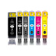 Quansheng adecuado para Canon PG825 826 IX6580 6500 4980mg6280 IP4880 Cartucho de tinta de impresora 825/826 Cartucho de tinta (6 colores)