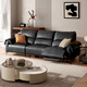 Gujia Home Furnishing (Kuka) [Serie de nubes] Función eléctrica de la pared cero italiana Sala de estar Sofá 6212 Phantom Black 3-persona Right Electric