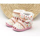Recalling the baby shoes autumn and winter high-top newborns soft bottom cotton shoes 0-6-12 months of men's and women's treasure shoes cotton boots ethnic blue (style color random distribution) 11 cm inner length (about 11cm average)