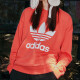 阿迪达斯（adidas）三叶草卫衣女装大Logo户外运动服休闲时尚潮流宽松圆领套头衫 FM3291 M