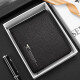 Septwolves wallet men's genuine leather men's short bill holder card bag document bag student birthday gift men's gift