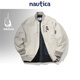 nautica white sail【联名限量】白帆×爆尼膏 日系无性别三合一厚外套棉服BGJW4401 浅灰白01G M