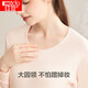 Red bean underwear for women pure cotton autumn clothes and long pants for women with round neck thin style couples thermal underwear light pink