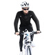 
Allen Burton cycling suit men's autumn and winter long-sleeved quick-drying clothes sportswear mountain bike road motorcycle cycling clothes three-piece set black [morning jogging, fitness training] L [120-140Jin [Jin equals 0.5 kg]]