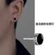 Meng Keduo Great Wall Pattern Earrings Men's 2025 New Trendy Single Earrings Trendy Personality Men's Internet Celebrity Earrings Trendy Men's Earrings 8mm