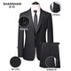 SHANSHAN Shanshan suit men's business casual four-season anti-wrinkle wear-resistant flat lapel suit daily commuting clothes gray 52 /185