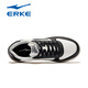Hongxing Erke Board Shoes Summer 2025 Nuevos zapatos livianos para hombres Zapatos de cuero zapatillas de zapatillas bajas zapatillas casuales blancos hombres 1477 blanco y negro (Air Force) 40 Directo Directo Oficial