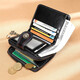 viney cowhide wallet women's short folding zipper wallet multiple card slots large capacity student coin purse light luxury leather wallet card bag