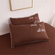 Pillowcases, solid color double single student dormitory pillowcases, 48x74cm pair, light purple, one pair