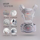 Hug Bear Baby Carrier Waist Stool Multifunctional Baby Carrier Magic Device Children's Baby Carrier Belt Foldable Stool Breathable Baby Carrier Belt Lifan White [Flying Weaving Belly Protection Model]