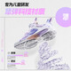 Anta children's sports shoes for girls' big children's shoes new style medium and large children's knob button stubborn torpedo running shoes for girls' shoes [comfortable and secret net-women] purple/white/pink-2 size 37