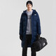 The North Face North Down Jacket Men's and Women's Outdoor 550 Puff Mid-Length Down Jacket 81P7 8K2/Blue XL