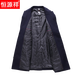 Hengyuanxiang woolen coat men's medium-length casual business suit middle-aged men's winter cashmere woolen coat Puyuan Gray 180/100A (recommended 130-145Jin Jin equals 0.5 kg)