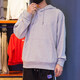 阿迪达斯 （adidas）卫衣男装春运动服针织连帽上衣套头衫 IC9759灰色/纯色 L