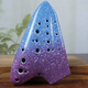 
Shanbei is suitable for three-tube ocarina ag beginner ceramic ocarina alto C tune smoked and burned travel bag lanyard playing level star rain deep sea blue + full set