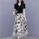 Pierre Cardin Skirt 2023 Women's New Slim Dress Temperament Suit Skirt Age-Reducing Western Fashion Fashion Mid-Length Skirt Black Suit L