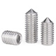 Jinggong 304 stainless steel hexagonal tip set screw machine meter screw headless screw top screw door handle screw tip M6x8 100 pieces