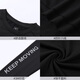 BURUITE quick-drying tight-fitting clothes for men, long-sleeved sports tops, running fitness, football training, basketball base spring, autumn and winter ZC6319 black [elastic] L Recommended height 175-180cm