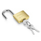 iGear copper padlock tool box storage cabinet freezer key lock dormitory school shop warehouse car door and window small lock waterproof and rust-proof mechanical lock 25mm