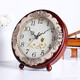 Hanshi (Hense) Creative Small Table Clock Living Room Bedroom Wooden Table Clock Simple Table Clock Fashion Clock Classical Quartz Clock HD282 Brown