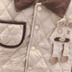 Kexin baby children's clothing for boys and girls, Korean winter cotton coat set, new velvet and thickened, Western-style children's winter cotton coat two-piece set, beige, size 90, recommended for 1-2 years old (height around 80)