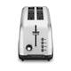 CUISINART long slot toaster, 2-slice stainless steel multi-function toaster, retro silver, bread thawing and heating, small toaster for home breakfast