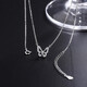 MZMZ platinum butterfly necklace for women pt950 platinum clavicle chain exquisite Valentine's Day birthday gift for girlfriend and wife nationwide/next day delivery - light luxury - butterfly necklace for women