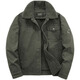 JEEP SPIRIT Jeep Jacket Autumn and Winter Lamb Velvet Cotton Coat Men's Velvet Thickened Casual Loose Cotton Jacket Workwear Cotton Jacket Khaki (Fleet) M 105-120Jin Jin is equal to 0.5 kg