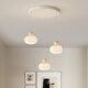 Zhuansi Restaurant Chandelier minimaliste Long Strip Designer 5-HEAD CRAME Style Dining Table Lampe de salle à manger simple MODER