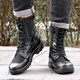 
3638 new combat boots men's ultra-light summer Martin boots breathable high-top outdoor work boots zipper tactical boots security boots mesh combat boots (with zippers) three seconds to put on and take off 42 [260]