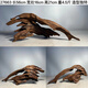 
JPHZNB purple teak wood fine 45-60cm natural fish tank landscaping sinking wood large tree stump sunburn turtle platform aquarium decorative wood royal blue 16856