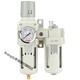 悦常盛型气源处理器AC3010/2010/4010/5010-0203/04/06/10油水分离器 白色款AC4010-03D自动排水