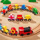Magische Bohnen leben magnetisch digitales Zug Spielzeug für Kinder Eisenbahnblockblock Baby 1-2 Jahre alt 3 bis 6 Jungen verbessert und montiertes Frontmodell (12 magnetisch digital klein