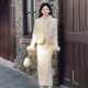 CEENIU winter small fragrance popular wear cotton thickened fashion suit skirt women's fashionable rabbit fur versatile slimming two-piece set pink L recommended 90-105 Jin Jin equals 0.5 kg