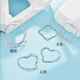 GsunG platinum pt950 women's earrings earrings platinum fashion plain gold large hoop earrings square round heart-shaped earrings priced by gram, please contact customer service before bidding for gold price