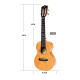 kakaKUC-100D all single mahogany ukulele beginner ukulele small guitar 23 inches