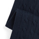 Polo Ralph Lauren Boys and Girls 25th Autumn Cable Knitted Scarf RL43466 410-Dark Blue L/XL