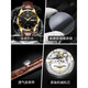 Top 10 schweizerische mechanische Uhren für wasserdichte Herrenuhren für High-End 2025 Neue Top-Ten-Marken von Herrenuhren für transparente Bodengürtel 6629 braune Lederblaue Männer Uhr