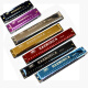 24 hoyos C Harmonica Instrumento para niños 10 Hole Blues Blues Toy de órgano para adultos 118 24 Holes Fine Titanium armónica (Verde) + Libro de armónica