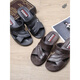 
Changxiang Huili Vietnamese rubber beef tendon sole sandals for men's summer thick sole wear-resistant plastic sandals for middle-aged non-slip wear TD698 brown [2 upgraded version] 42 (suitable for 41)