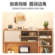 Jiajialin Desk Bookcase Integrated Computer Desk Desktop Home Bedroom Small Study Table Rental House Office Writing Desk Subsidy Luxurious Height Warm White 120cm