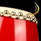 Shi Sheng 12 14 15cm cowhide waist drum adult waist drum Yangge Ansai waist drum kindergarten children's percussion instrument 9CM+ drum stick + strap + square scarf